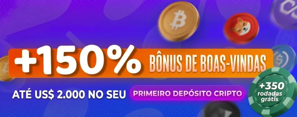 Resgate até US$ 2.000 em dinheiro real + 350 FS no seu primeiro depósito com cripto!